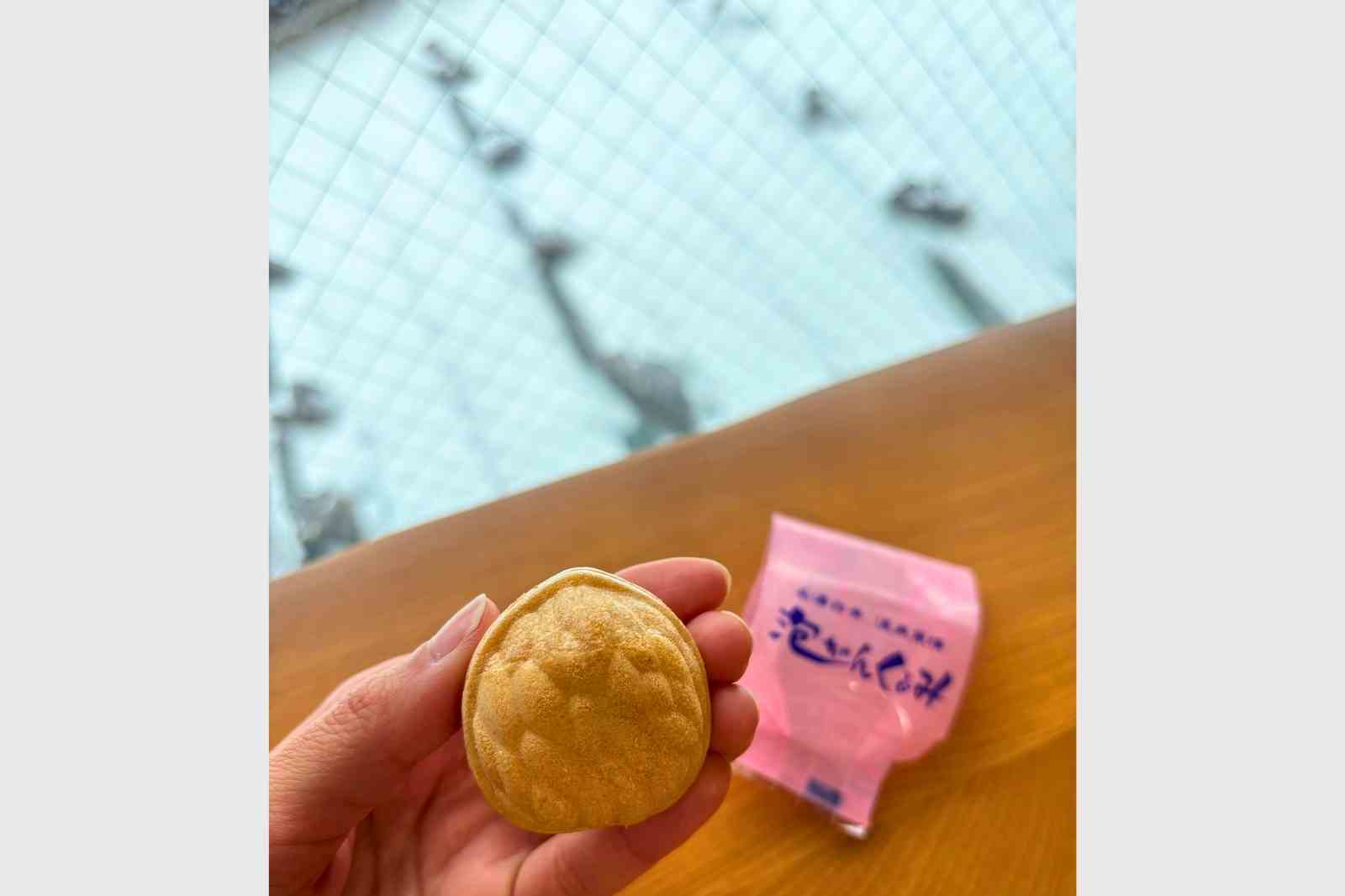 長野県松本市　白骨温泉　冬　泡の湯　お菓子