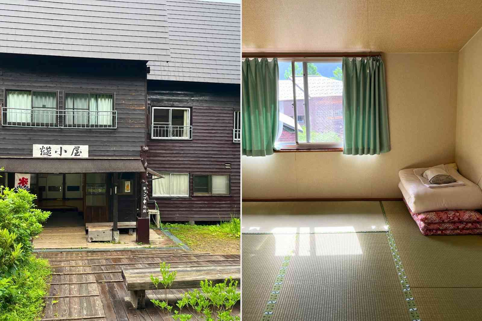 燧小屋の外観 客室内
