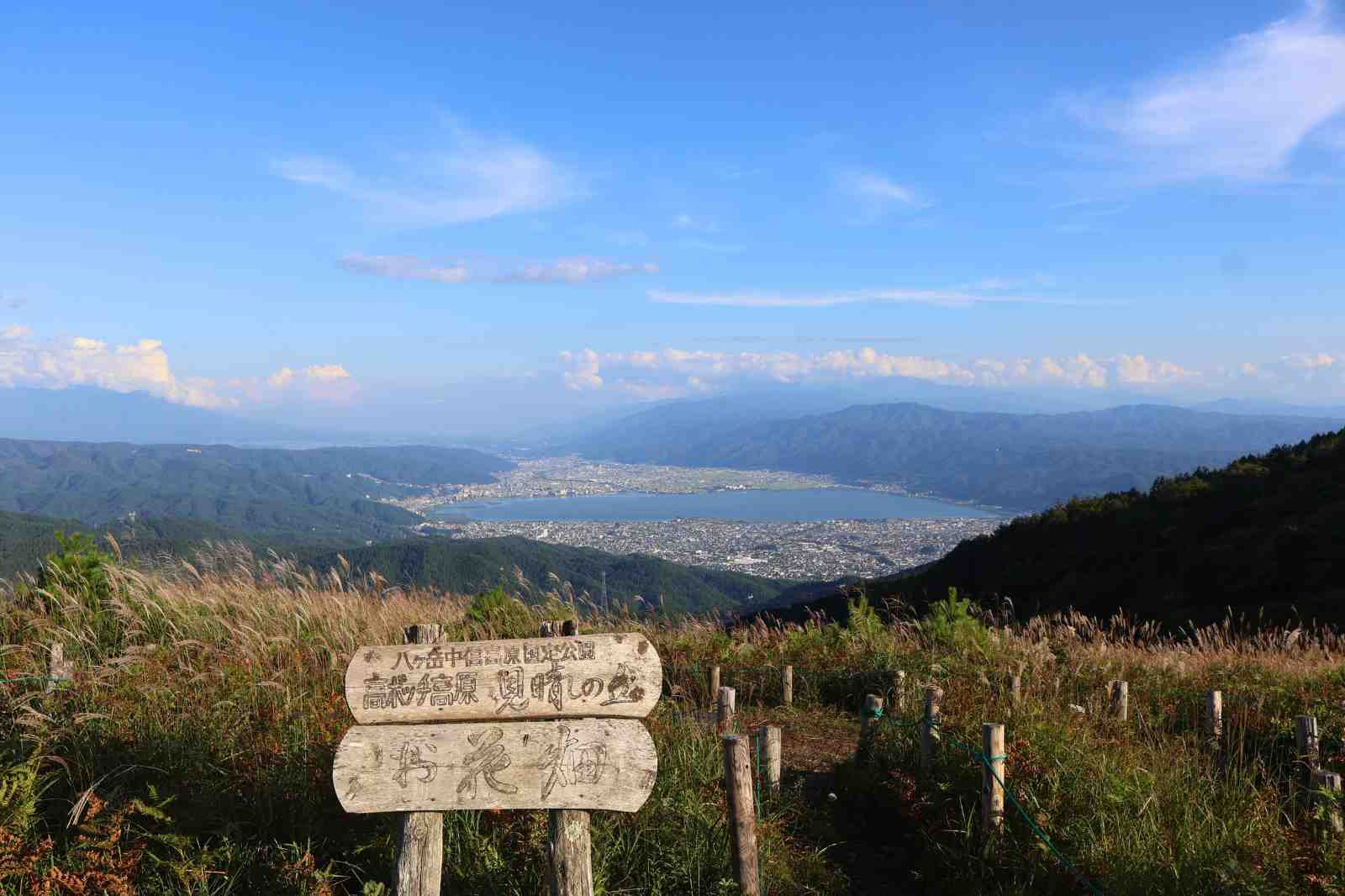 諏訪湖　北アルプス