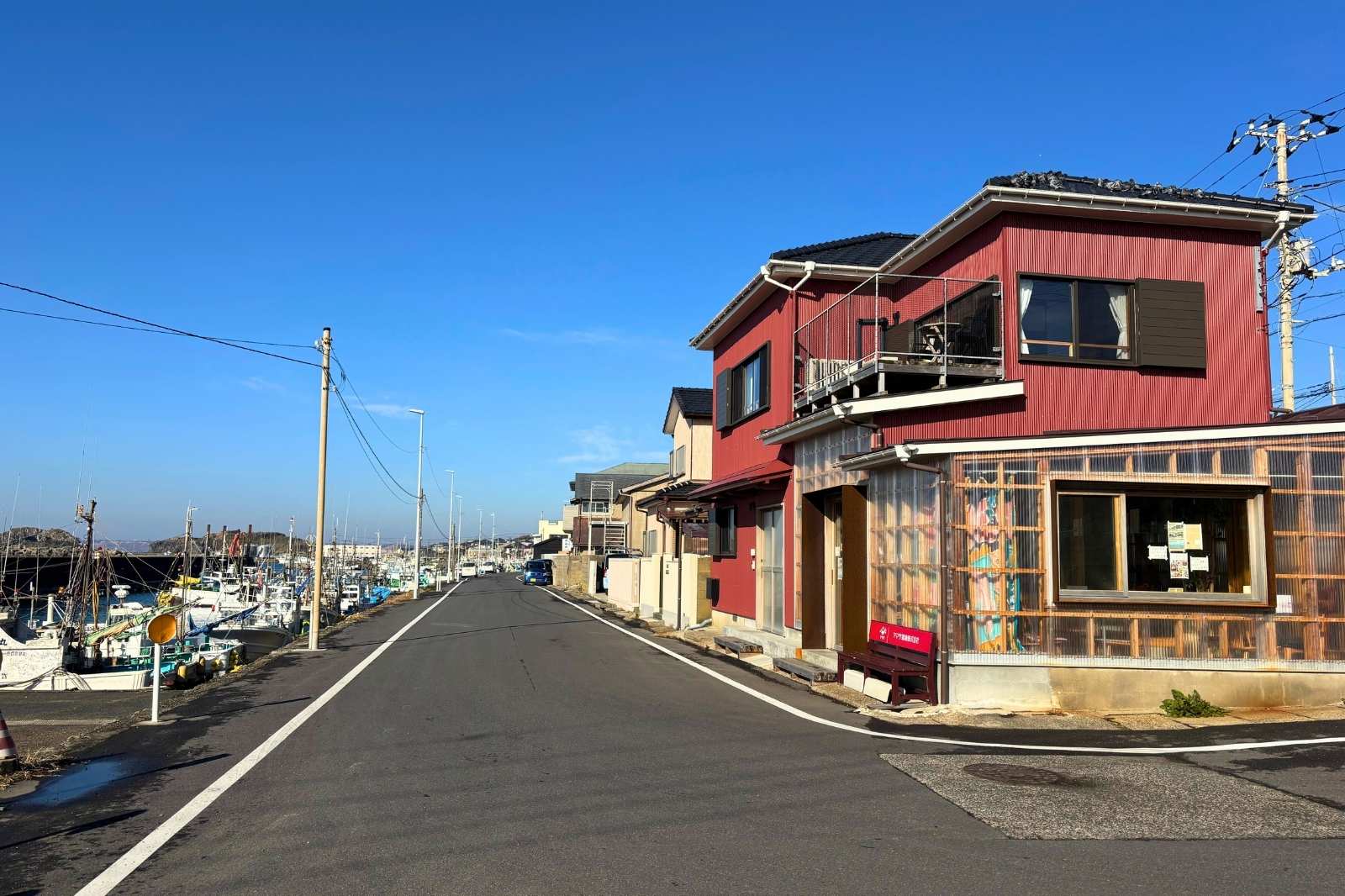 moyaiの目の前に広がる太平洋。宿から徒歩数秒で海が見える立地